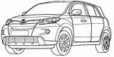 Coloring Toyota Pages sketch template