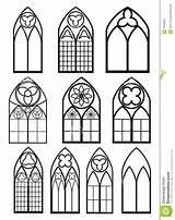 Gothic Windows Window Style Vector Stock Clipart Shutterstock Church Architecture Gotico Drawing Glass Stained Castle Dreamstime Illustration Patterns Svg Styles sketch template