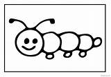 Caterpillar Coloring Pages Cute Butterfly Views sketch template