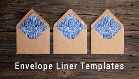 envelope liner templates  word excel  psd format