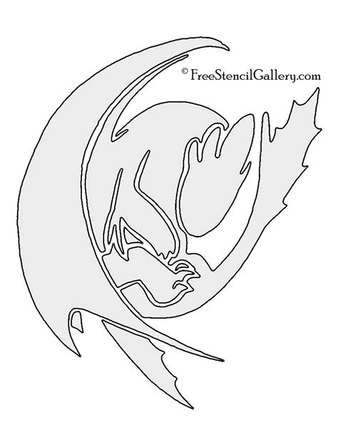train  dragon toothless stencil  stencil gallery