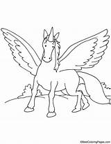 Divine Winged Coloring sketch template