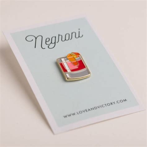 Negroni Cocktail Pin Cocktail Pins