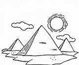 Pyramids Sphinx sketch template