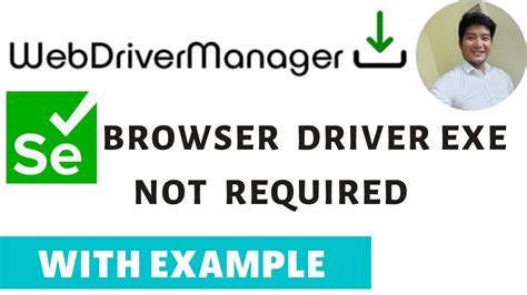 webdriver manager selenium   install webdriver manager