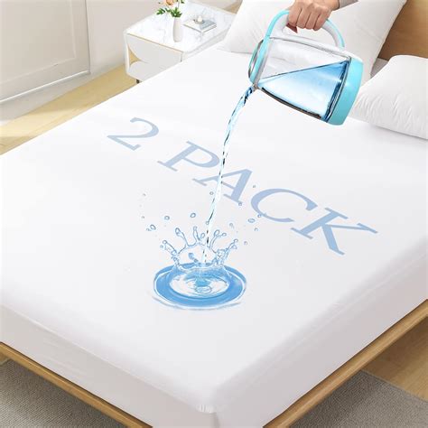 2 pack full size premium waterproof mattress protector