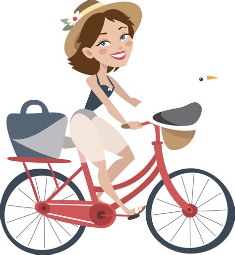 svg stock netherlands bicycle roadster   riding cartoon girl  bike clipart full