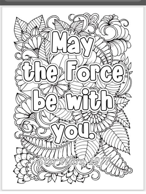 quotes coloring pages series  etsy