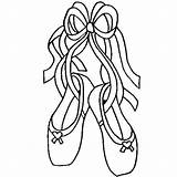 Coloring Pages Ballerina Shoes Printable Dance Uploaded User Ballet sketch template