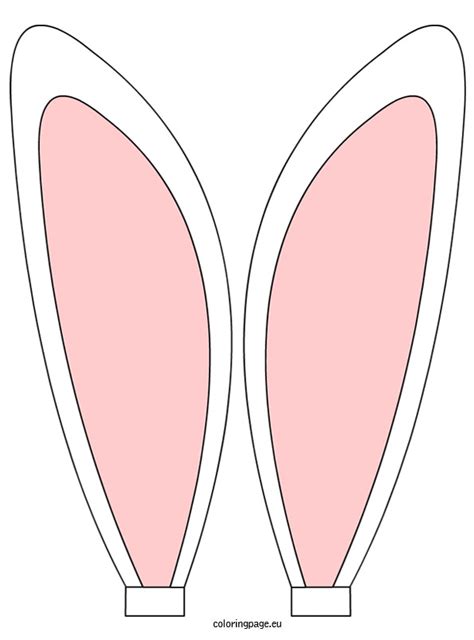 bunny ear pattern printable   images  printable easter egg