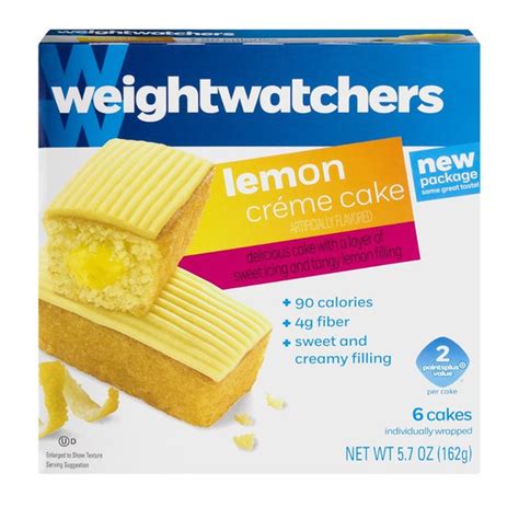Weight Watchers Cake Creme Lemon 6 Ct Instacart