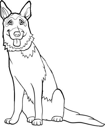 colouring german shepherd puppy coloring pages cartoon coloring pages