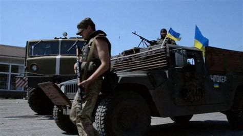ukraine mh17 rebels ambush army convoy near crash site bbc news