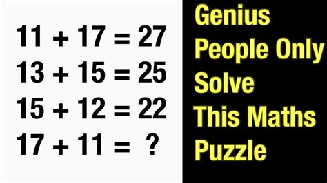 Can You Solve It Problem Mathematics Puzzle Easy Way To Solve