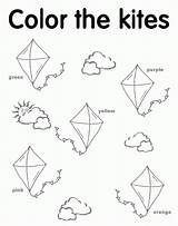 Coloring Kite Worksheets Kites Pages Preschool Kindergarten Colors Printables Flying Color Spring English Yahoo Search Results Sheets Rocks Az Math sketch template