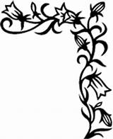 Corner Clipart Border Flourish Floral Wedding Vine Scroll Clip Blossoms Clipartpanda Leaves Drawings Designs sketch template