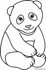 Panda Coloringall sketch template