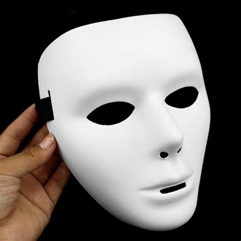 cosplay halloween festival white full face dance costume mask  men women  party masks