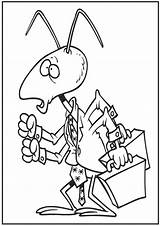 Coloring Pages Picnic Ants Popular Ant sketch template