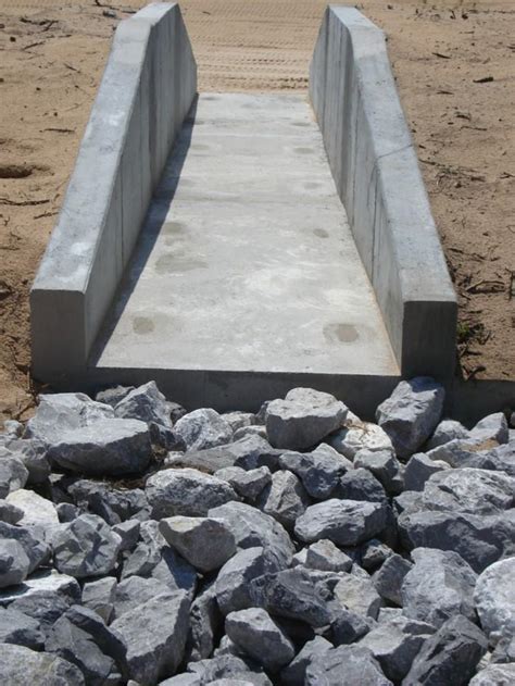 design precast  twitter final product precast concrete detention pond spillway destin fl