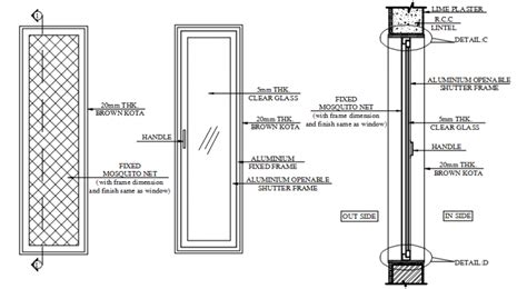 fixed glass window detail cad glass designs