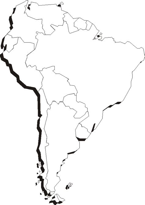 printable map south america bing images