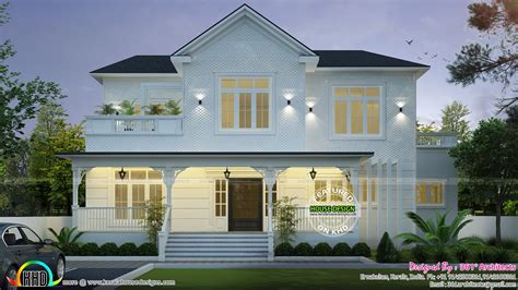 roman style home plan kerala home design  floor plans  houses