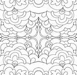 Intricate Psychedelic sketch template