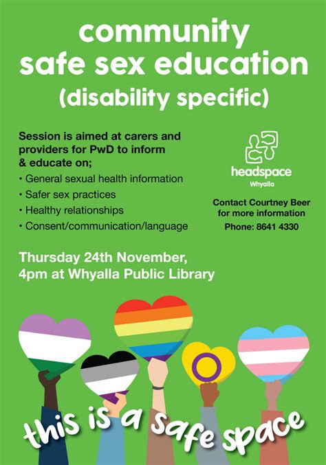 Community Safe Sex Education Disability Specific Whyalla City Council
