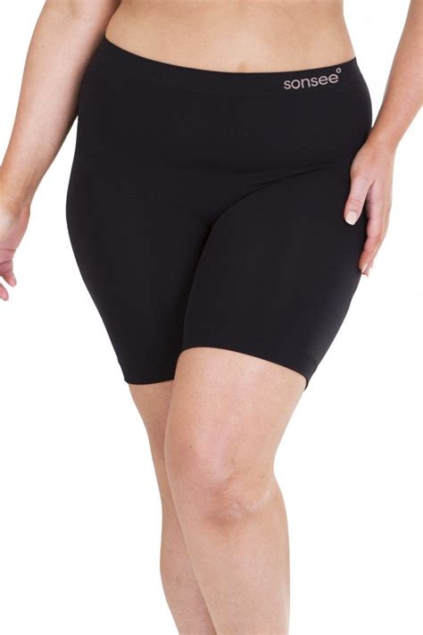 Plus Size Anti Chafing Shorts Black Size 14 To 24 Sonsee Woman