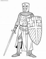 Crusader sketch template