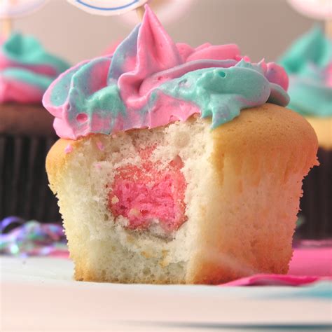 gender reveal surprise cupcakes easybaked