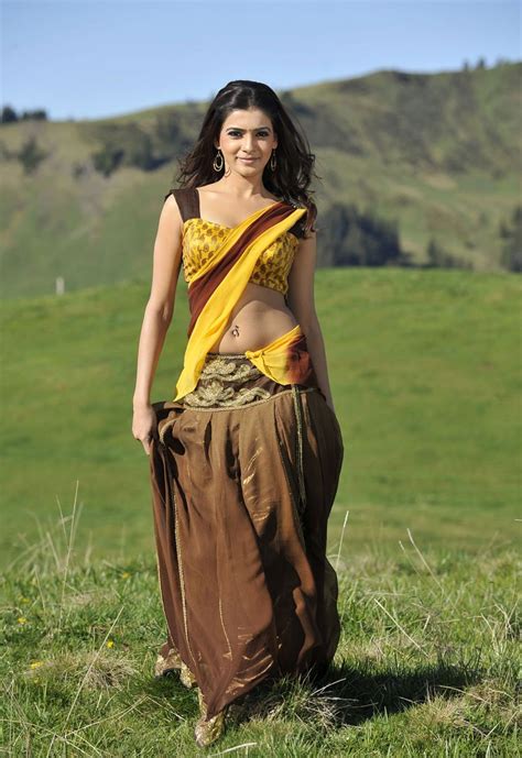 samantha ruth prabhu south indian actress in half saree stills ~ celebs