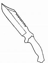 Knife Bowie Drawing Template Patterns Draw Stencil Line Designs Drawings Rambo Outline Knives Dagger Easy Weapons Swords Fantasy Paintingvalley Tattoo sketch template