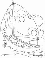 Yacht Coloring Pages Sea Getcolorings sketch template