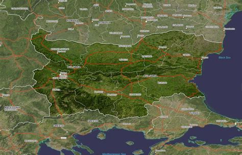 bulgarien satelliten karte