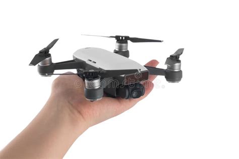 dji spark drone mini quadcopter isolated  white editorial image image  propeller