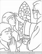Coloring Lent Ash Wednesday Pages Catholic Children Kid sketch template