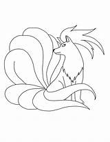 Malvorlagen Kleurplaat Animaatjes Ninetales Coloriages Eevee Pokémon Malvorlage sketch template