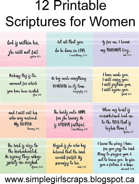 printable scriptures  women scripture printables scripture