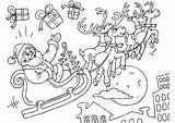 Schlitten Weihnachtsmann Malvorlage Kerstman Slee Ausmalbild Geschenken Babbo Slitta Weihnachtsbaum Trineo Rentierschlitten Bilder Guay Erwachsene Schulbilder Schoolplaten Große sketch template
