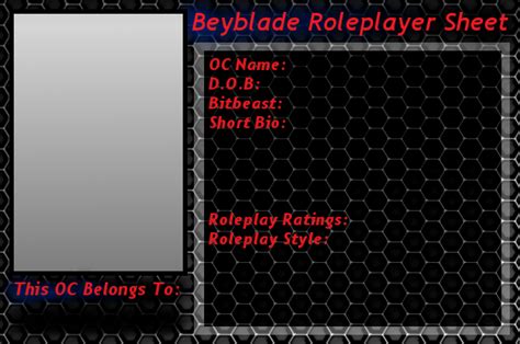 Beyblade Oc Roleplayer Sheet Blank By Sabor X On Deviantart