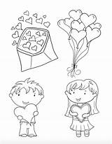 Valentine Coloring Printable Pages Choose Board Kids sketch template