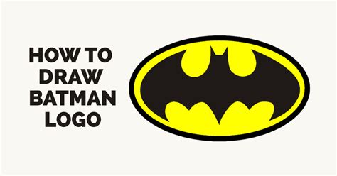 draw batman logo step  step