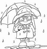 Rain Spring Coloring Pages Getcolorings sketch template