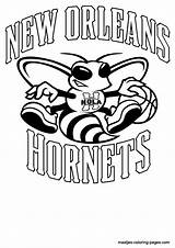 Hornets Coloring Pages Nba Logo Orleans Charlotte Template Angry Birds Spongebob Basketball Print Browser Window Library Maatjes sketch template