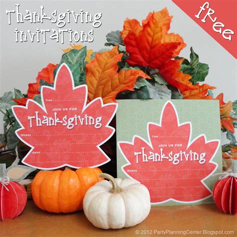 printable thanksgiving invitations party planning