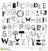 Lettere Alfabeto Disegnate Progettazione Scarabocchio Getrokken Ontwerp Alfabetbrieven Reeks sketch template
