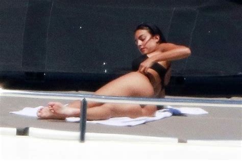 georgina rodriguez sexy and bikini photos scandal planet