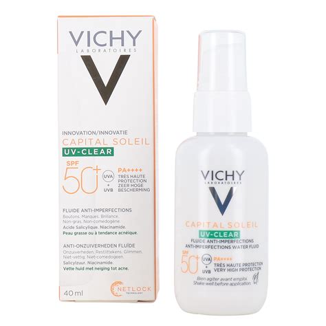 soin anti imperfections uv clear spf vichy capital soleil